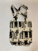 Black and white building bag