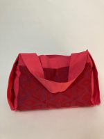 Red and maroon large beach bag